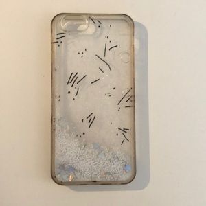 Silver glitter iPhone 6 case